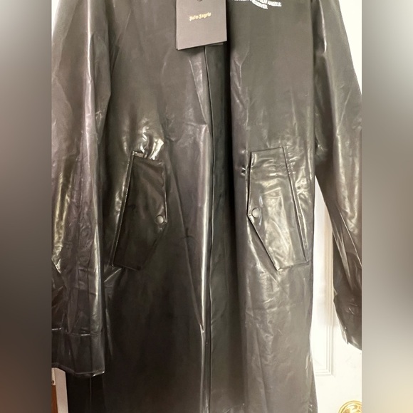 Palm Angels Black waterproof Raincoat 48 S - Picture 15 of 16